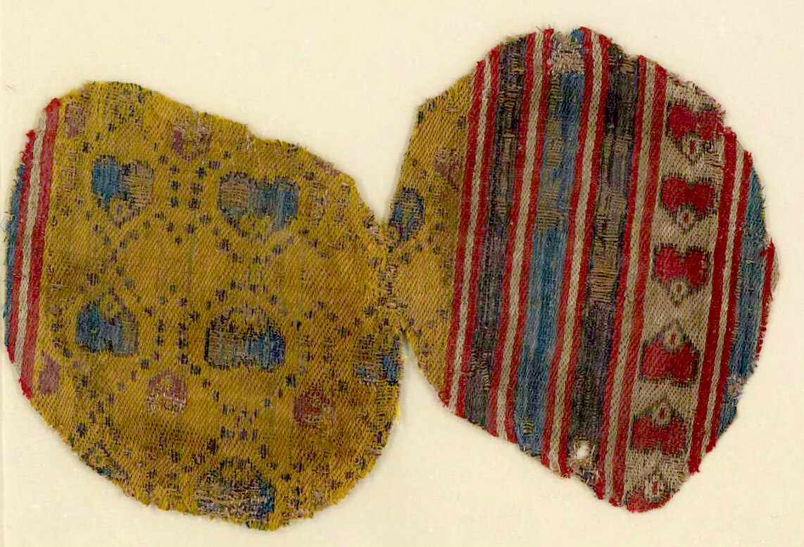 Oval-shaped seal bag from Canterbury Cathedral.